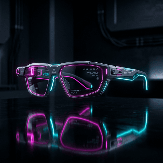 Smart AR Glasses - Cyberpunk Edition